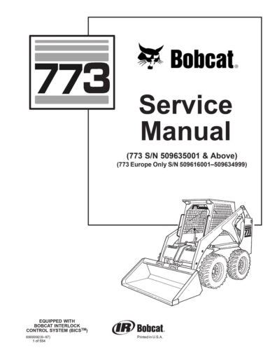 773 bobcat skid steer repair manual|bobcat 773 skid steer specs.